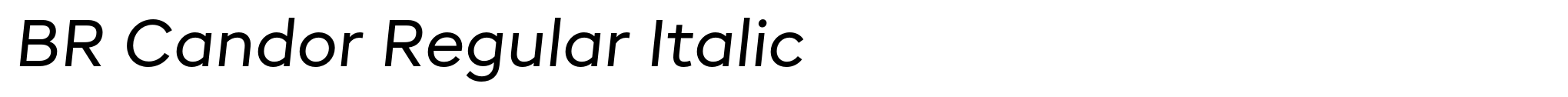 BR Candor Regular Italic image